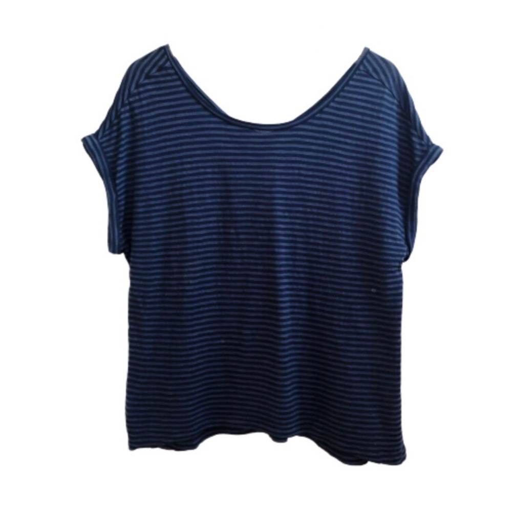 BANANA REPUBLIC FACTORY | Blue Striped Blouse